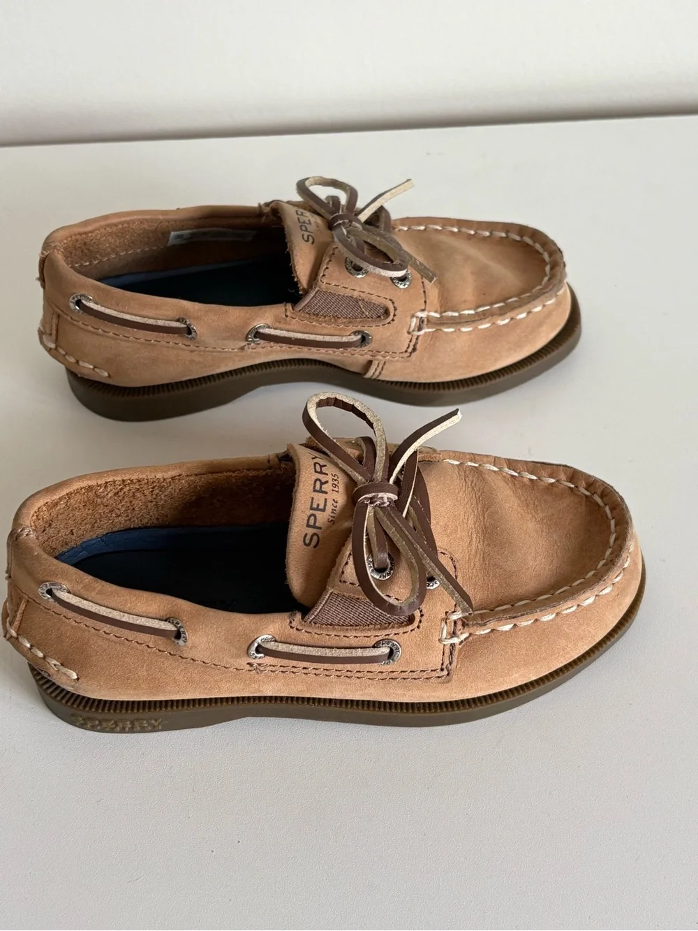 Sperry Kids Tan Brown Boat Shoes